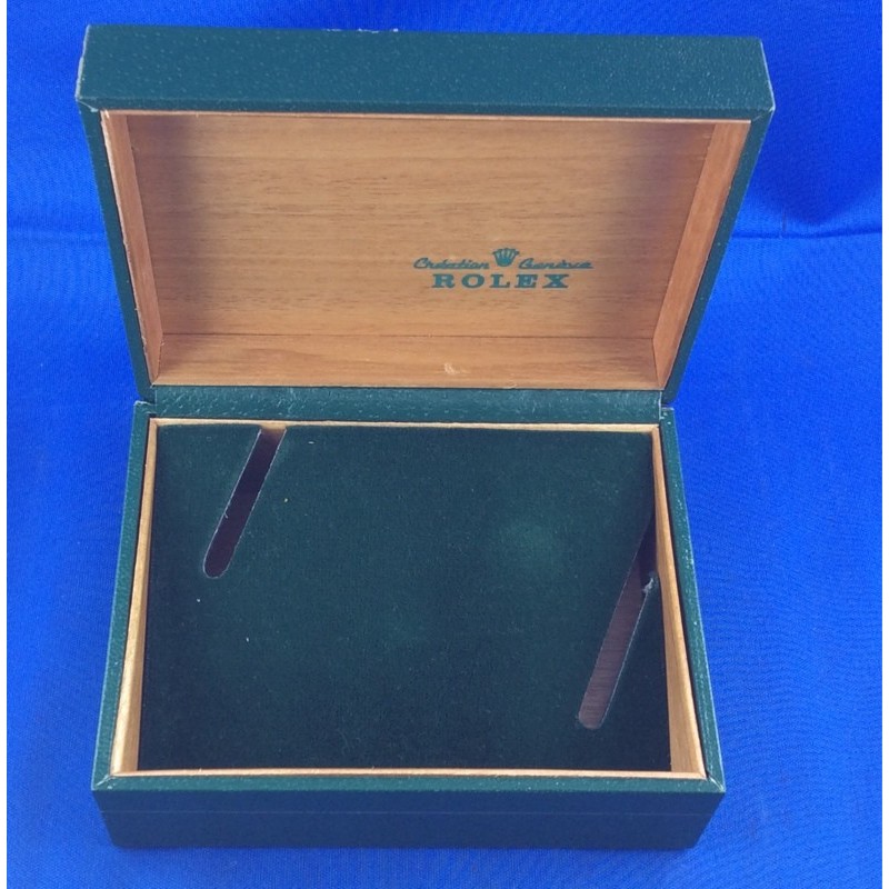 INTERESSANTE SCATOLA VINTAGE PER OROLOGIO ROLEX CODE 67.00.08 CON SCRITTA INTERNA CREATION GENEVE